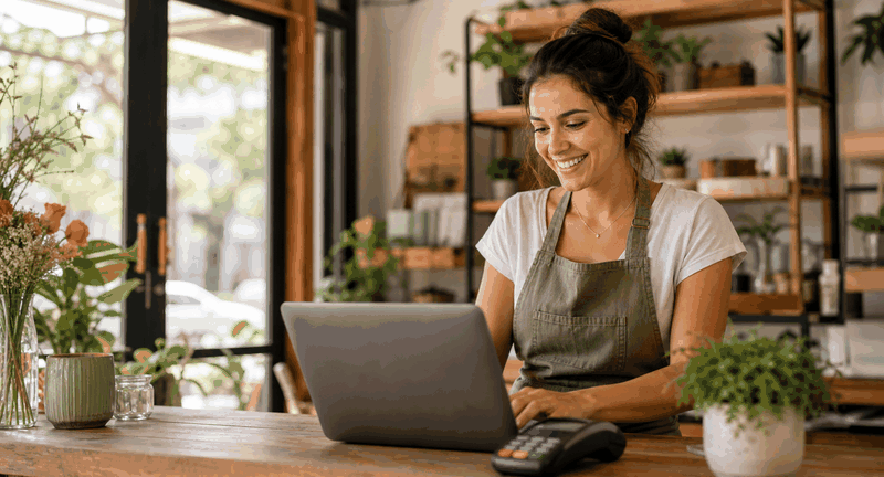 Comercio usando internet para vender y gestionar pedidos